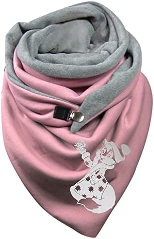 Zimski topli šal šalovi Ženski Vintage šalovi s gumbima višenamjenski pamučni termalni mekani udobni modni casual šal