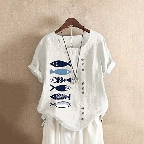 + Ljetne modne Ležerne prozračne široke košulje četvrtastog kroja s kratkim rukavima, košulje za majice za žene, gradijent