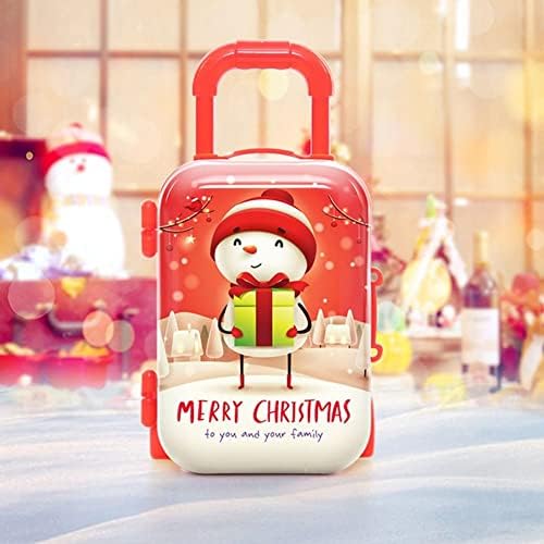 Rebaba Mini plastična kofera igračka božićni ukras kofer kreativno ljupko putnički kofer kutija bombona za lutke poklon svadbe za svadbu
