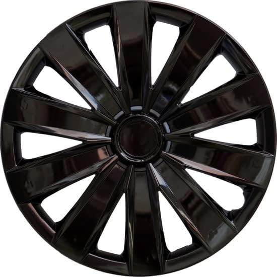 Copri set od 4 kotača s 16-inčnim crnim hubcap snimkom fits fiat