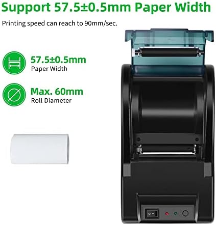 N/A 58 mm USB termički printer pisač Bill Ulaznica Velika brzina Pos Printer Podrška za gotovinu Kompatibilno ESC/POS Print
