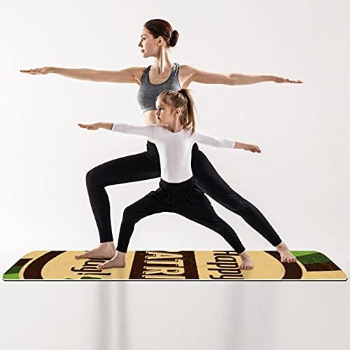 NdkMehfoj Vintage Saint Patrick's Dan sklopiva Gimnastika Mat Yoga Mat Pad Ne-Slip Loose TENET PROIZVODNJA SPORNA MAT Vježba za teretanu