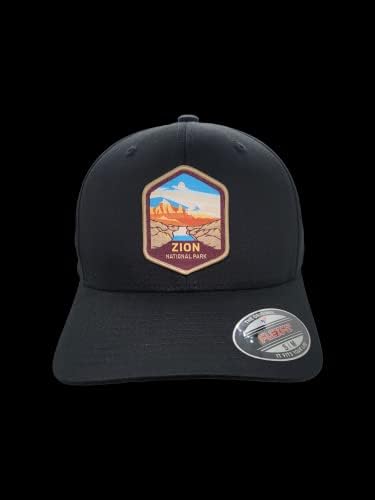 Zion opremljen Flexfit šešir s Nacionalnim parkom tkanom zakrpom
