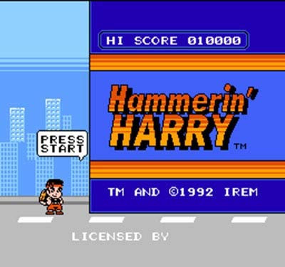 Romgame Hammer'harry regija Besplatna 8 -bitna kartaška karta za 72 pin video igrača