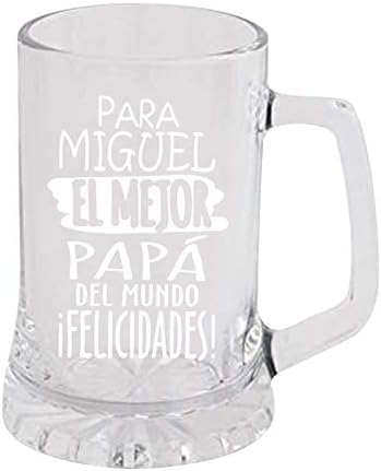 Personalizirana šalica za pivo Očev dan kao poklon za kuhinju, blagovaonicu i bar tirkizne čaše za piće