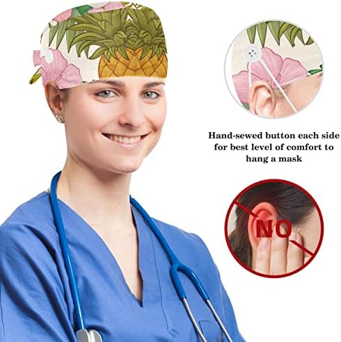 yoyoamoy radna kapa s gumbima s ženskim šeširom s elastikom trake za kosu jedna veličina ružičasta cvjetanja cvjeta trešnje