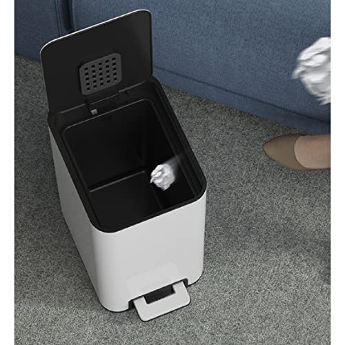 ZSEDP kućna pedala smeća kanta za kupaonicu metalne kante za odlaganje poklopca Kuhinja Kuhinja Korak kante za smeće 6L/9L/12L