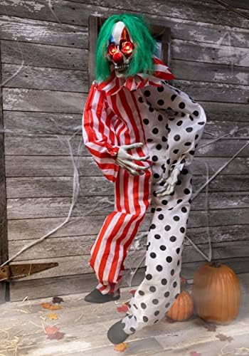 Zabavni kostimi animirani razgovor zli klaun viseći standard ukrašavanja