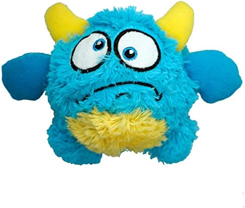 Hoyeeco Squeaky Dog Toy, Spikey Dog Toy za mali pas, igračka za žvakanje psa za čišćenje zuba, šiljaste kuglice u plavoj boji