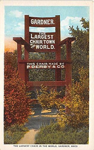 Najveća stolica na razglednici Svjetskog Gardnera Massachusetts