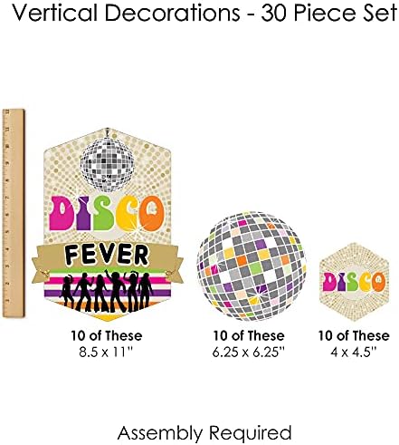 Velika točka sreće 70 -ih Disco - 1970 -ih disko groznica zabava Viseći vertikalni ukrasi i vrtlozi viseći dekor Virtualni snop