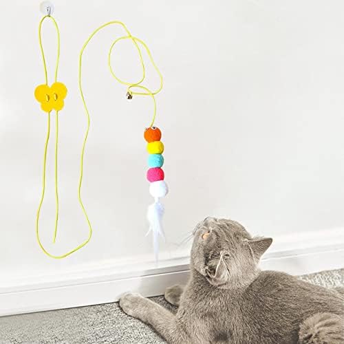 UGPLM samoobrađena mačja igračka interaktivnih igračaka uvlačive mačje igračke za mačje kavez u zatvorenom prostoru,
