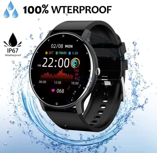 Smartwatch Redoj Inteligente Para Mujer y Hombre Banda Inteligente 1.28 Pantalla Táctil Completa Pulsera Deportivo Impaible IP67 Con