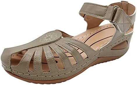 Aayomet sandale za žene ležerne, sandale žene zatvorene sandale sandala nožnih prstiju sandale šuplje kopče trake casual sandale