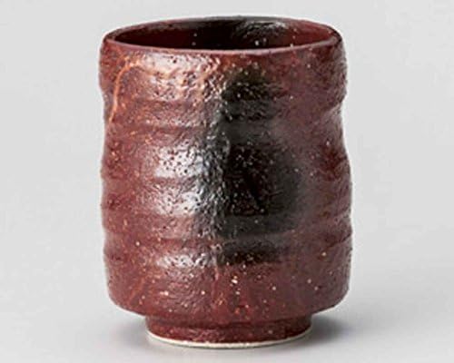 Akaraku crni 3,1inch set od 5 japanskih čaša čaja crvena keramika napravljena u Japanu