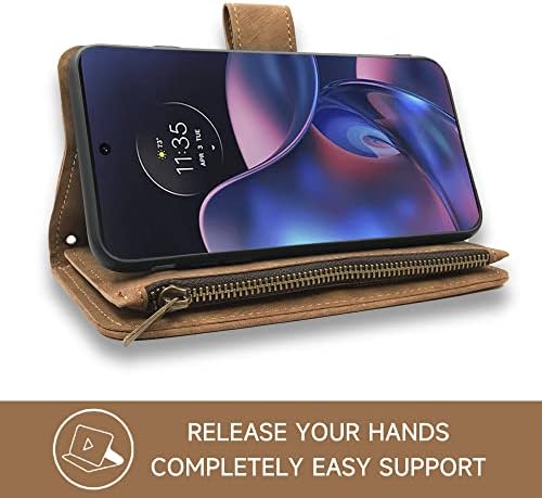 Kompatibilno s torbicom za novčanik od 2022. do 5. do 2022. i Premium stalkom za kreditne kartice od vintage kože s preklopnim poklopcem