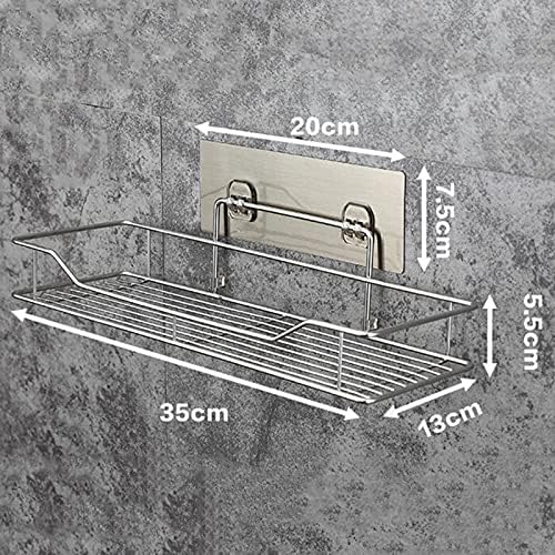 Deorbob od nehrđajućeg čelika kupaonica polica za spremanje polica bez probijanja kuhinjskog toaleta za viseći stalak zid montirana