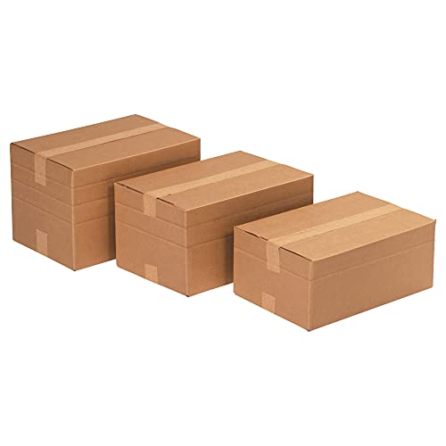 Kutija od valovitog kartona velike dubine 11 3/4 11 3/4 8 3/4 4 3/4, kraft, za transport, pakiranje i premještanje