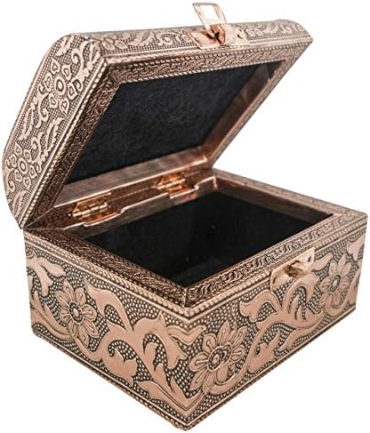 VGI elegantna kutija nakita s čekićem metalnim oblogom i unutrašnjošću meke tkanine