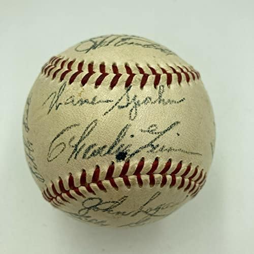 Lijepa momčad Milwaukee Braves iz 1953. godine potpisala je bejzbol COA Nacionalne lige - Autografirani bejzbol