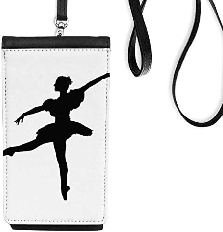 Plesni plesač balet art sportski telefon torbica za novčanik viseće mobilne vrećice crni džep
