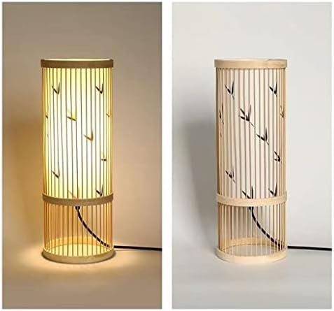 SLNFXC Kineski stil stolna svjetiljka ručno izrađena drvena svjetla noć za dnevnu sobu za spavaću sobu studija zen