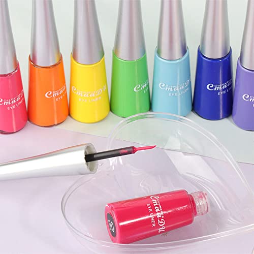 Set tekućih olovaka za oči u boji 14 boja crvena ružičasta bijela plava Crna ljubičasta iridescentna šarena olovka za olovke za tekuće