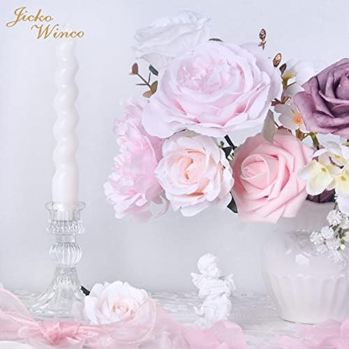 Jicko winco umjetno cvijeće ružičasti cvjetovi sa stabljikama lažni svileni cvjetovi za diy vjenčane bukete središnji dijelovi aranžmani
