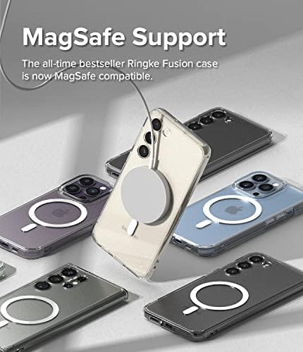 Ringke Fusion Magnetic [Kompatibilno s Magsafe] dizajniran za Samsung Galaxy S23 plus 5G futrola, anti -prstenprint otporan na ogrebotine,