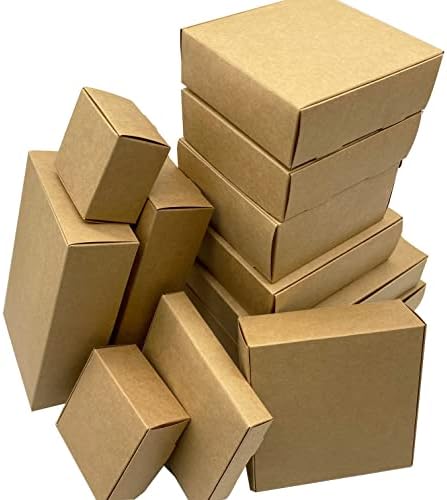 Nastyaer 24pcs/lot 47Sises mala papirnati kutija smeđa kartonska kutija bijela zanatski papir poklon kutija crna kutija za pakiranje