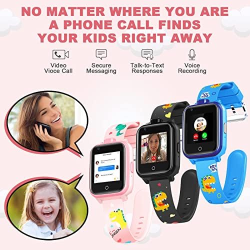 OKYUK 4G GPS pametni sat za djecu Dječji pametni sat za sagledavanje djeteta za gledanje s 2 u stilu traka za satove za 3-12 godina