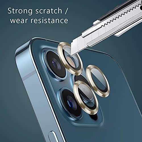 Yuuand držač objektiva obrub 3pc aluminijska legura od kajane staklene kamere poklopce kamere za zaštitu kamere zaštitni film iPhone13