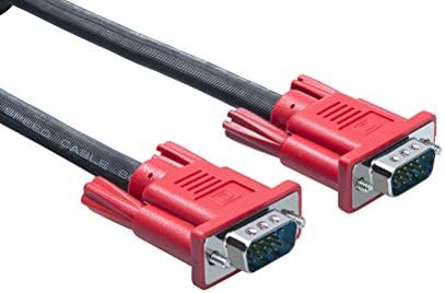 DTECH 25FT VGA kabel muški do muških konektora s dvostrukim feritnim jezgrama 15 pin SVGA kabel za računalni monitor Projektor prijenosnog