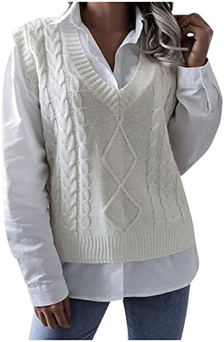 Nokmopo Ženski džemperi padaju 2022 Ženski jesenski zimski gornji stil casual prugasti prugasti pleteni džemper u obliku dugih rukava