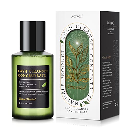 Koncentrat za umivanje lica bez mirisa, 100 ml šampona za produženje trepavica, prirodno pjenasto sredstvo za čišćenje, poklon uradi