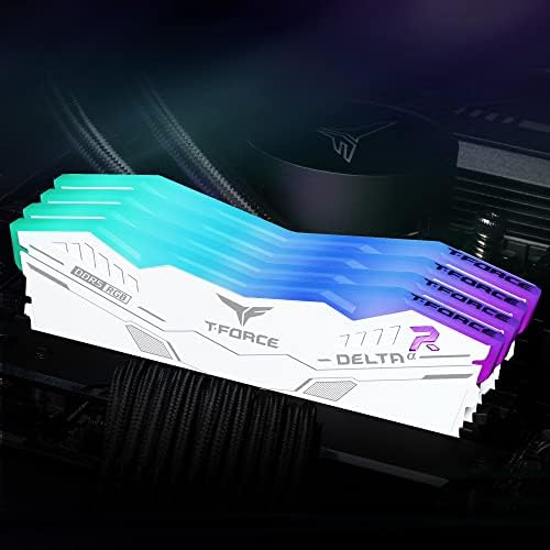TEAMGROUP T-Force Delta Alpha RGB DDR5 memorija 32 GB Kit 6000 Mhz CL38 Stolni modul Ram memorije Optimizirano memorije AMD FF8D532G6000HC38ADC01