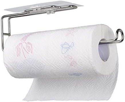 Držač papirnatih ručnika ispod ormarića, stalak za papirnate ručnike, zidni nosač i bez bušenja-nehrđajući čelik