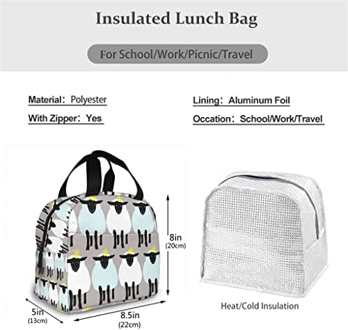 Kuhinjske torbe za pohranu 5 izolirana Torbica za nošenje iz crtića za piknik toplinska prijenosna kutija za hladni ručak 5 torbe za
