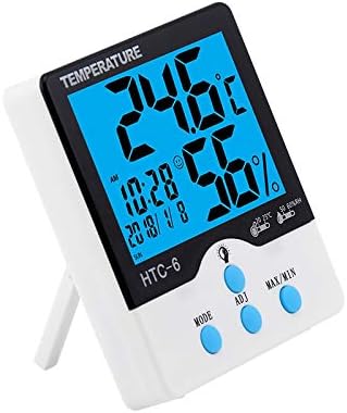 ; Visoko precizni LCD digitalni termometar higrometar unutarnji elektronički mjerač temperature i vlažnosti sat meteorološka stanica