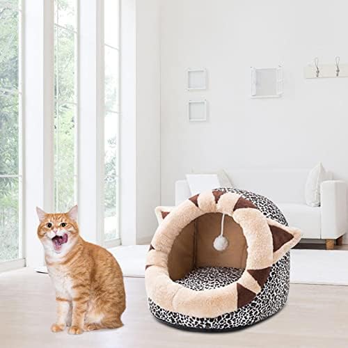 Udoban krevet za mačke za kućne mačke, topao, s mekanim ležajem u obliku kuglice, 48.52.39 cm