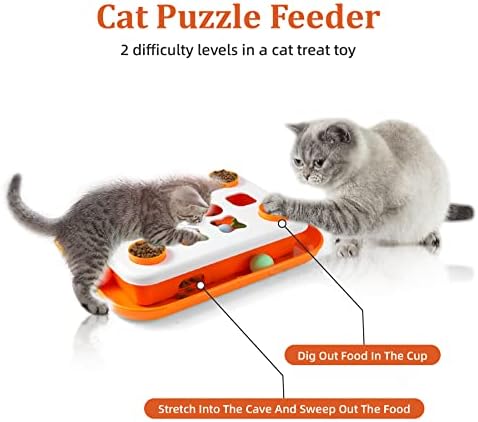 Izdržljiva igračka za kućne mačke, interaktivna hranilica za mačke, igračka za slagalice za suhu hranu za mačke, velika i izdržljiva.