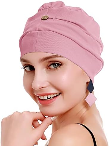 pamučni kemoterapijski turbani za žene, šešir za uklanjanje dlaka protiv raka-lagana pamučna pokrivala za glavu u hermetički zatvorenoj