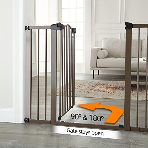 36 inča visoka, 29,7-46 inča široka vrata za bebe za stepenice, jednostavna za ugradnju vrata za pse za kućne ljubimce, vrata za kućne