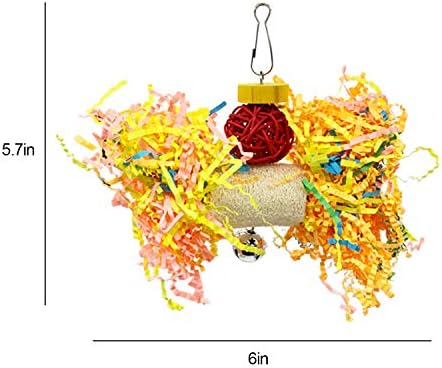 Ebaokuup ptičje papige za drobljenje igračaka papagaj za žvakanje igračke ptice loofah igračke papir parrot kavez shredder igračke