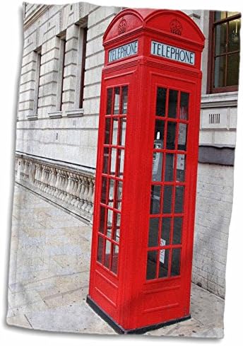 3d Rose poznate londonske telefonske kabine TWL_56177_1 ručnik, 15 x 22