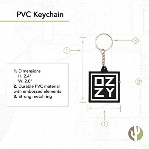 Desert Cactus Ozzy Osbourne KEYCHAIN ​​PVC materijal materijala Keys Keys Keyshains