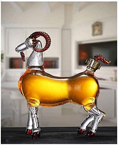 Dekanter u obliku ovce trezvenosti boca viskija staklena boca od kozjeg stakla ručno puhana borosilikatna Staklena boca Staklena boca