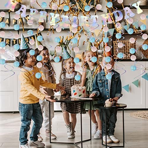 Branner za rođendan, iridescentni sretni natpis Shiny Sretni rođendan set se prijavi na zabavu za isporuke ukrasa