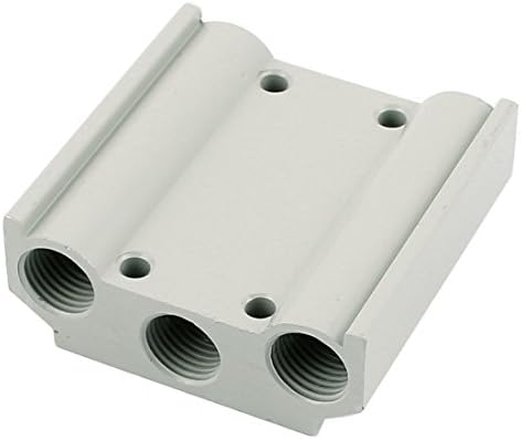 Aexit pneumatski upravljački ventili aluminijski blok razdjelnika magnetskog ventila baza 100m solenoidni ventili 2 stanice