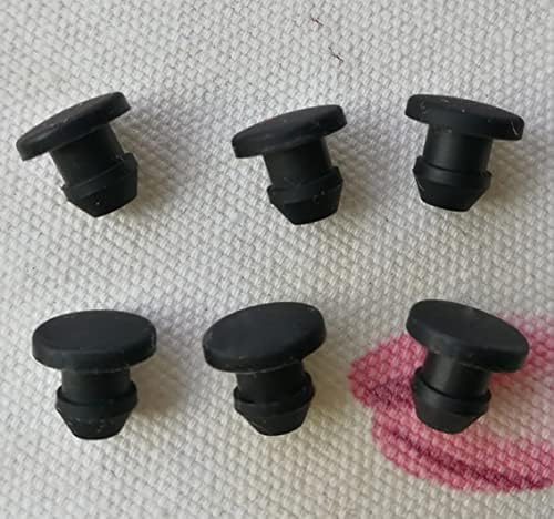 Gathertool 10pcs/postavite crni 4,5 mm do 50,6 mm silikonske gumene rupe poklopci t tipa utikač poklopac utikača Snap-on brtving brtving